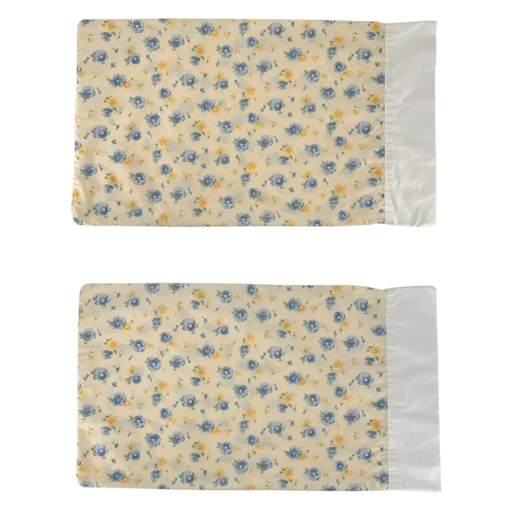 Vintage Cottagecore Floral Queen Sheet & Pillowcases 90s 1990s